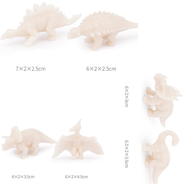 Rita Leksaker 3D Dinosaurieleksaker Måla Dinosaurier