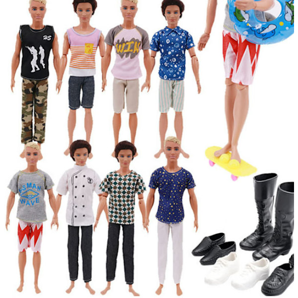 30 kpl 27-29 cm poikadokeille Barbie-nukkevarusteita