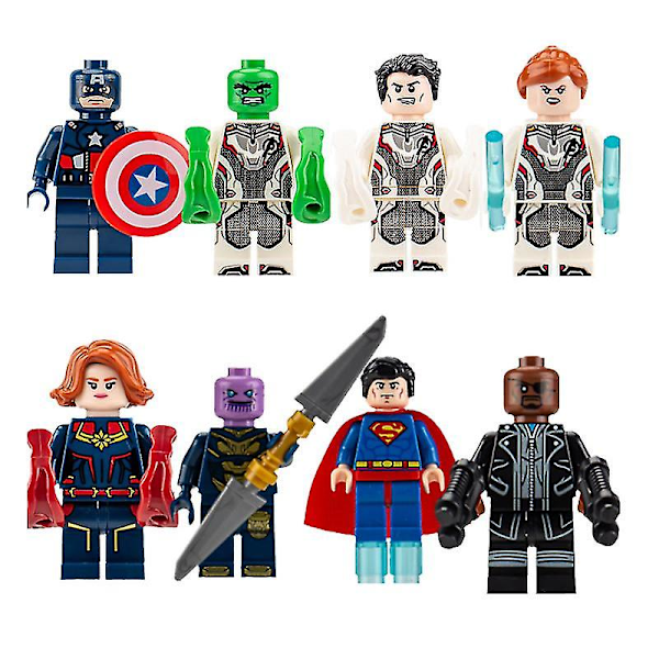 40 stk Avengers Minifigurer Byggeklosser Leker Actionfigurer Sett for Barn Fans Bursdagspresenter