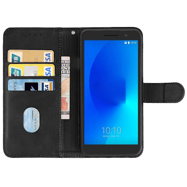 Läderfodral för Alcatel 1/1 2019 & 2021 / Vodafone Smart E9