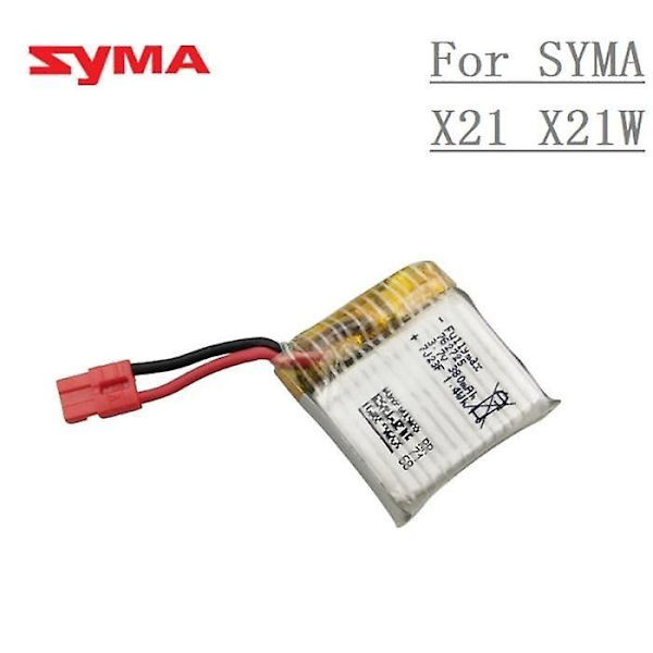 2 STK. Opgraderingsbatteri til Syma X21 X21w X26 X26a Drone, Reservedele, Rc Tilbehør, 3.7V 380