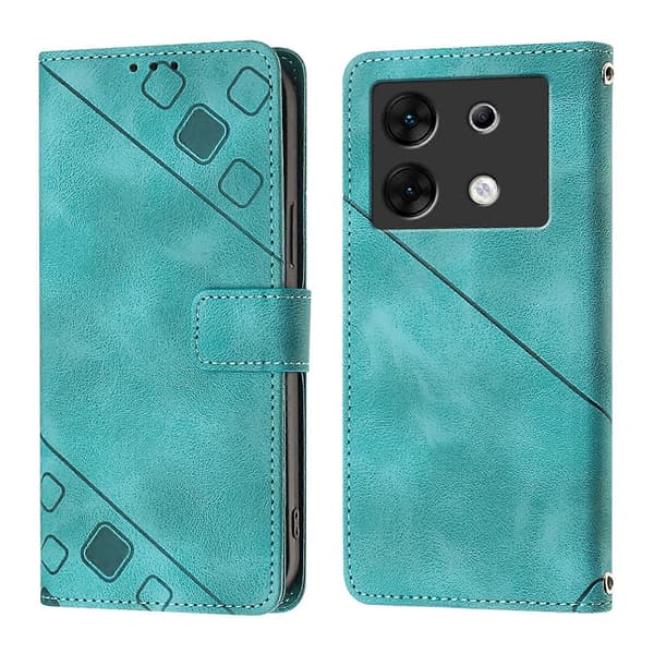 Preget PU-deksel for Infinix Zero 30 5G Green