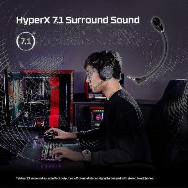 3,5 mm erstatningsmikrofon kompatibel med Hyperx Cloud Flight/Flight S - S