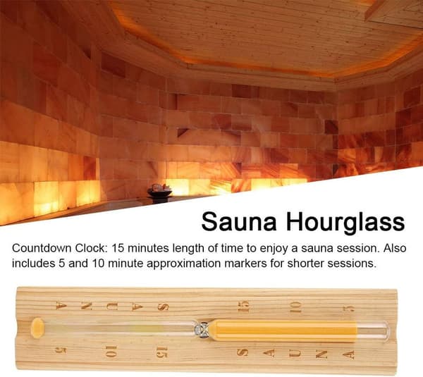 Sauna Sandtimer 15 Minutter, Sandklokke Timer Nedtelling