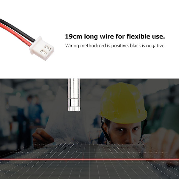 650nm 250mw Red Laser Line Locator Laser Head Cnc Engraver Fokuseringsmodul Laser Ray Locator Justerbar brännvidd Laser Red dot