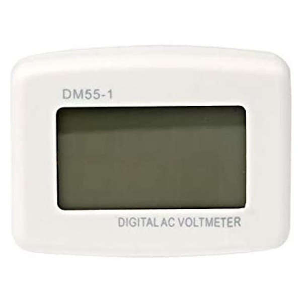 220v Blå Baggrundsbelysning Digital Lcd Voltmeter Panel Spændingstester Eu Stik Dm55-1 Ac 80-300v