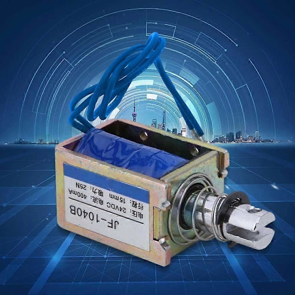 JF-1040B DC Push-Pull Solenoid Elektromagnet Plunger Fjäderåtergång Elektromagneter