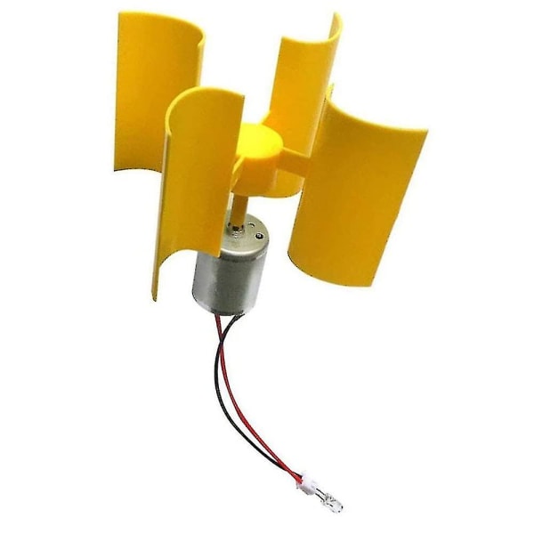 Mini Vertikal Vindturbin Generator, Vindturbin Kit, Undervisningsmodell