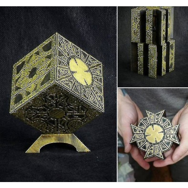 1:1 Hellraiser Kuutio Palapeli Laatikko Liikuteltava Valitus Kauhuelokuva Sarja Palapeli Laatikko Kuutio Täysin Toimiva Pinhead Rekvisiitta Malli Hahmo Lelu
