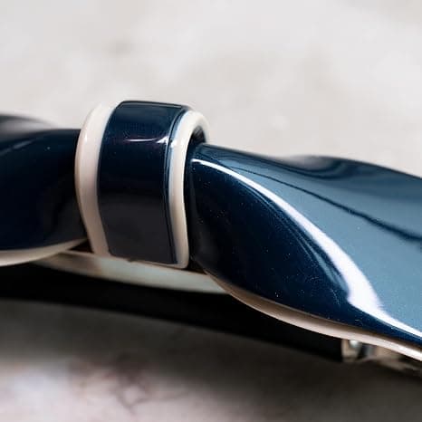 Elegante Hårklemmer Resin Hårspænder Glitrende Sort & Hvid
