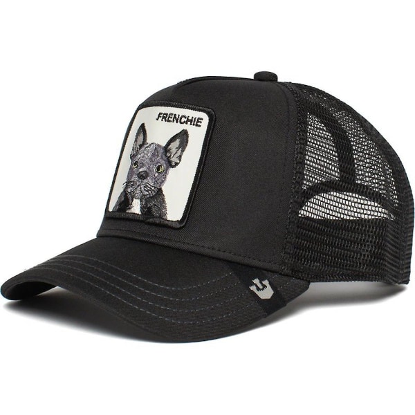 Frenchie Baseball Cap Komfortabel broderi Snapback Justerbar Mesh Sports Hat