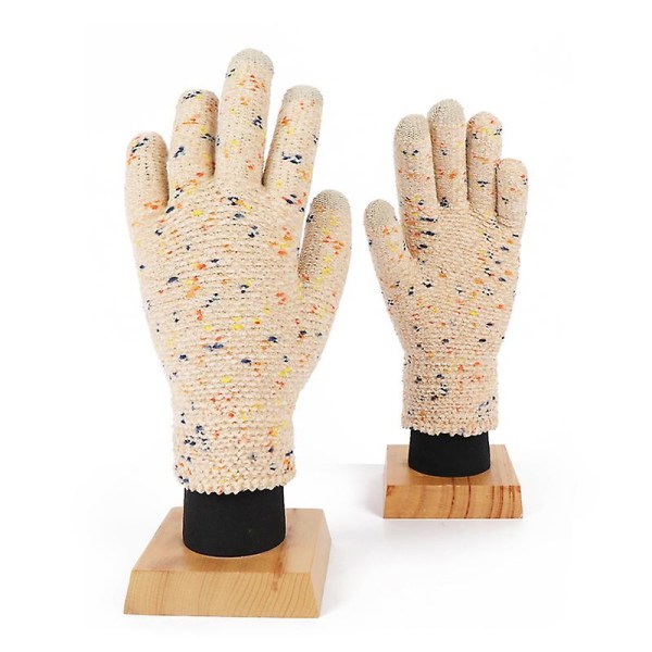 Strikkede hansker \"touchscreen hansker damer, varme strikkehansker\" (2 par) cream color