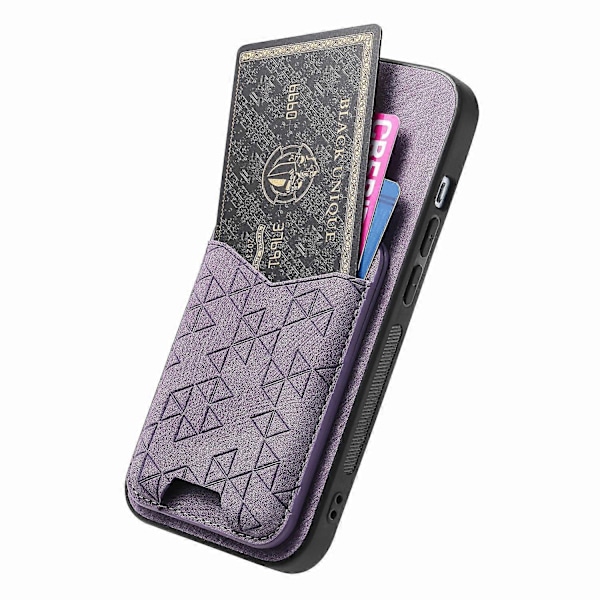 Til Nothing Phone (2a) Etui med Præget Mønster, Kortholder, Støttefod, Læder Bagcover Multicolor Style B
