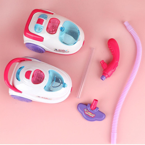 Elektrisk legetøjsstøvsuger til børn med realistisk lyd, suge- og skumbolde, tilskynder til fantasi og rollespil