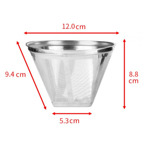 Genanvendeligt Kaffe Filter, Rustfrit Stål Kaffe Filter til Manuelt Kaffe Permanent Kaffe Filter til Dryp Kaffe uden Papir