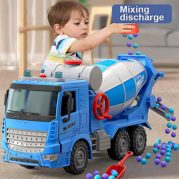 Barns stor blandare Tröghet Leksaksbil Dumper Betong Tekniska fordon Cement  Tankbil Simulering Modellbil Sprinkler 0f4f | Sprinkler | Fyndiq