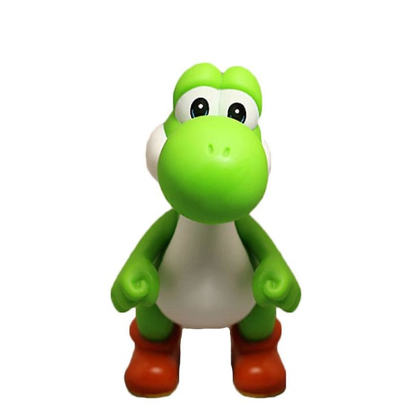 Super Mario Bros Samlerobjekt Model Dukke Ornament Action Figurer Legetøj Børn Gaver Hjem Dekoration Green Yoshi