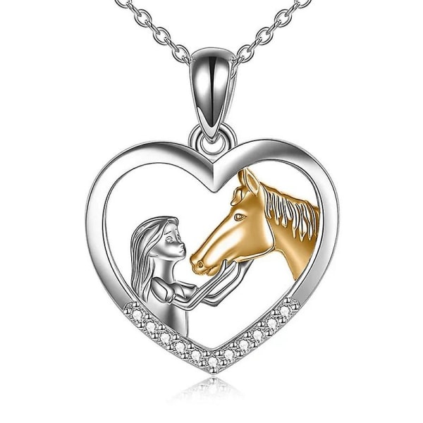 Häst hänge halsband guld Häst halsband silver tjejer med häst present för kvinnor tjejer