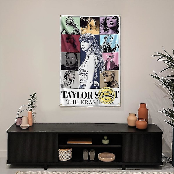 Laulaja Taylor Swift The Eras Tour -tapetti seinälle, taustakangas, kotikoriste, lahja Swiftie TS -faneille, musiikin ystäville