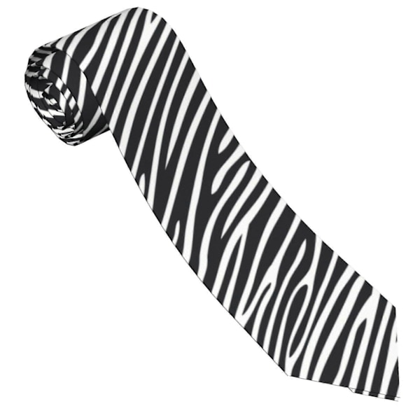 Zebra Stribet Herre Slips Mode Slips Tynde Slips Gaver Til Bryllupper, Brudgom, Forretningsfest