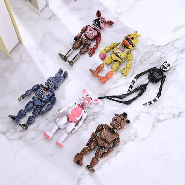 Fnaf Actionfigurer Legetøj Dukker Nightmare Five Nights At Freddy's Spil Børnegave