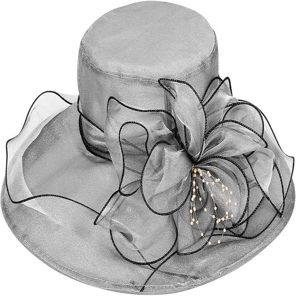Dame Organza Hat Bryllupshat Solhat Kirkehat Ascot Hat Race Hat