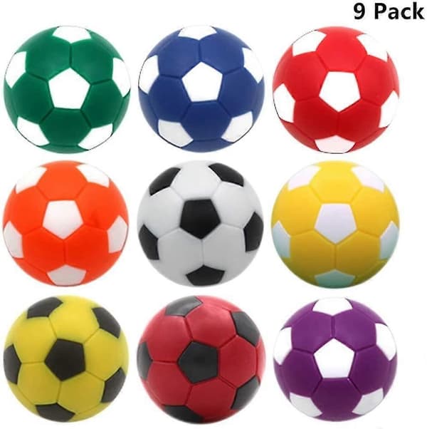 9 stk. bordfodboldbolde 1,42 tommer bordfodboldbolde til bordfodboldspil bordfodboldtilbehør