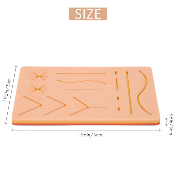 Uusi ihon ommelharjoituspaketti Suture Training Kit Suture Pad Trauma-tarvikkeet harjoitteluun ja