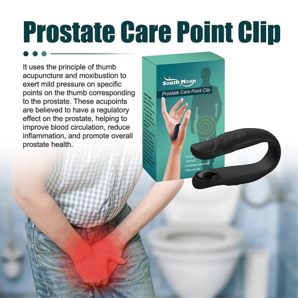 2 stk New Men Acuplus Prostate Care Point Clip, Acuplus Acupressure Håndtrykkpunkt Clip, lindrer ubehag i prostata uten problemer