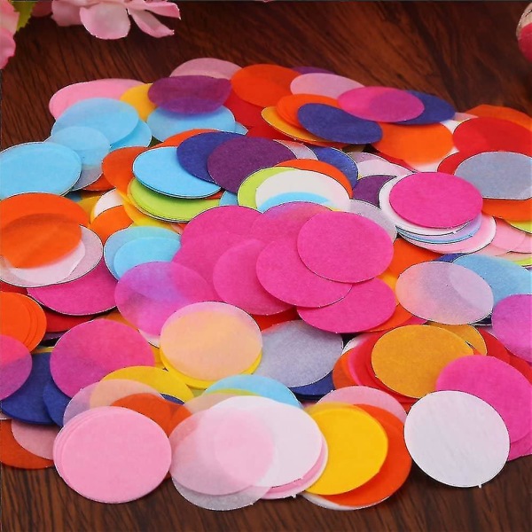 10 000 stykker 1,2 tommer sirkelkonfetti bryllupsdryss silkepapir konfetti Boda Bursdagsfest Bord Tion Pinata fyllstoffer