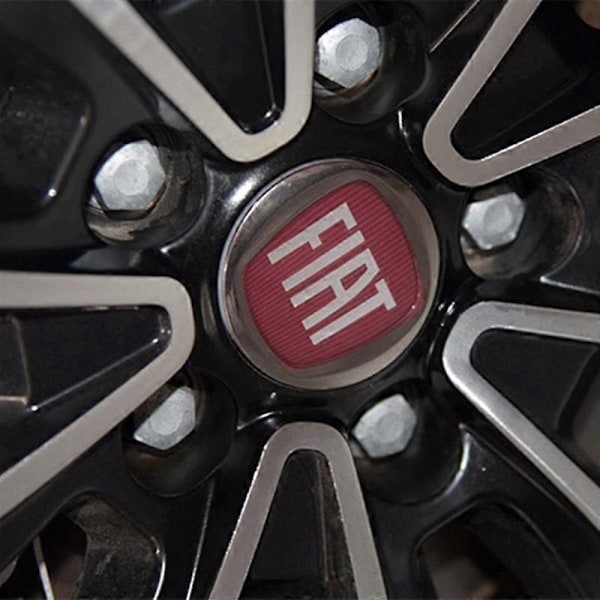 4 stk. 60 mm 50 mm til Fiat 500 hjulcenterkapsler nav fælge støvtæt dæksel emblem badge Unto Stilo Bravo Ducato Freemont 50mm