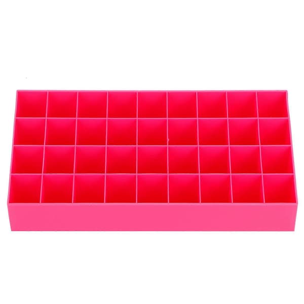 36 Gitre Makeup Organizer Opbevaringsboks Display Stand Kosmetisk Desktop Læbestift Rack Beholder Pink
