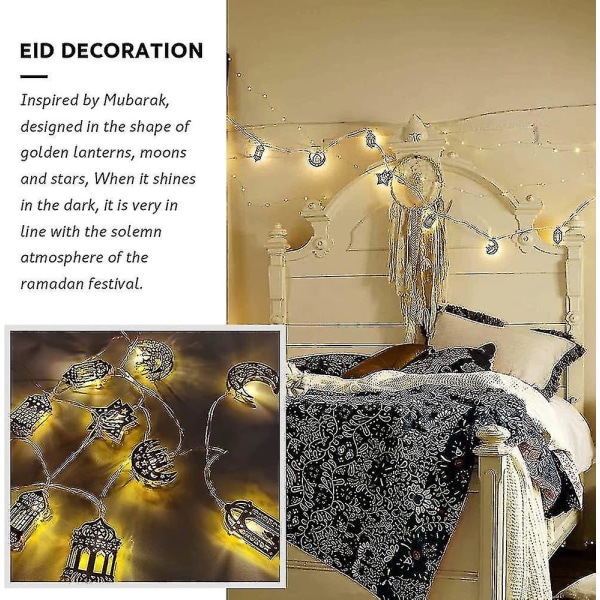 Ramadan Dekorationer Ramadan String Lights, Eid Mubarak Dekorationer Ramadan Eid String Light Ramadan