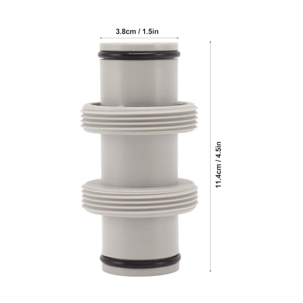 Pool slangadapter 1,5 tommer til 1,5 tommer lige kobling pool slangeforbindelse pool gevindslangeforbindelse til Intex