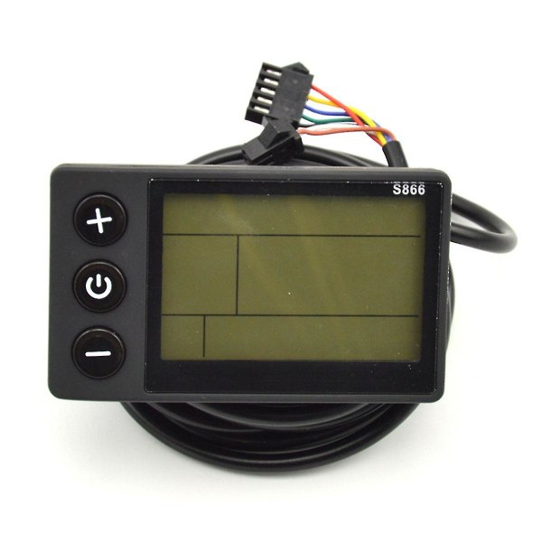 S866 Elsykkel Display LCD-måler For Intelligent Controller Ebike Panel Sm Plug Electric Bik