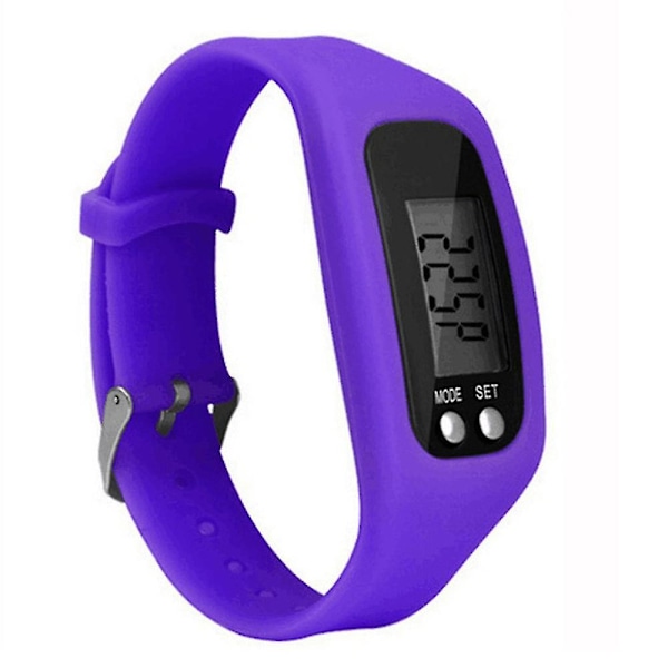 Stegräknare för barn, stegräknare, stegräknare, gående, fitness tracker, presenter Purple