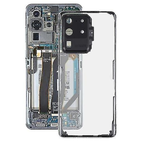 Glas Klar Batteri Bagcover Til Samsung Galaxy S20 Ultra Sm-g988 Sm-g988u Sm-g988u1 Sm-g9880 Sm-g988b/ds Sm-g988n Sm-g988b Sm-g988w