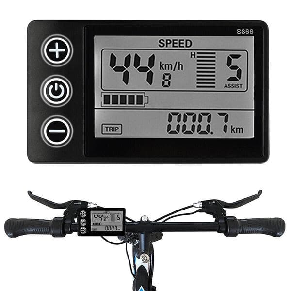 Nyt LCD-display til elcykel 24V/36V/48V Display E-cykel Elcykel