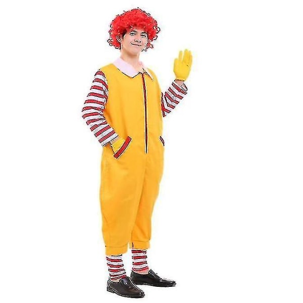 Clowndräkt, juldräkt för barn för vuxna, juldekoration A 110CM