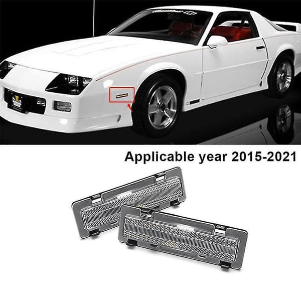 1 par Front Side Marker Lys For Chevy Camaro 1982-1992 Led Side Markering Blinklys
