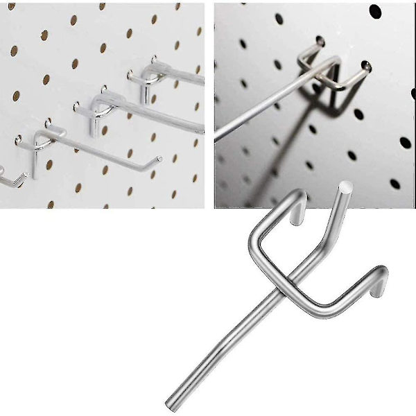 50 st Pegboardkrokar, vägghyllkrokar för display Pegboard Garage Förvara Verktyg Förvaring Hängare Vägghyllkrokar