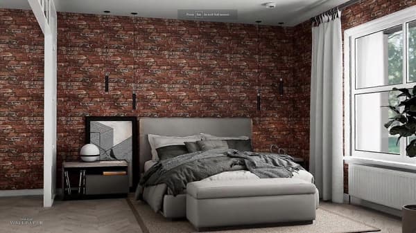 Rød Mursteinseffekt Tapet Fine Decor FD31285 Walkbee