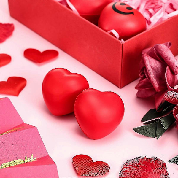 12 kpl Valenttiinpäivän stressipalloja, stressipalloja koulun karnevaali palkinnoksi, Valenttiinin päivän juhlapaketin lahjaksi