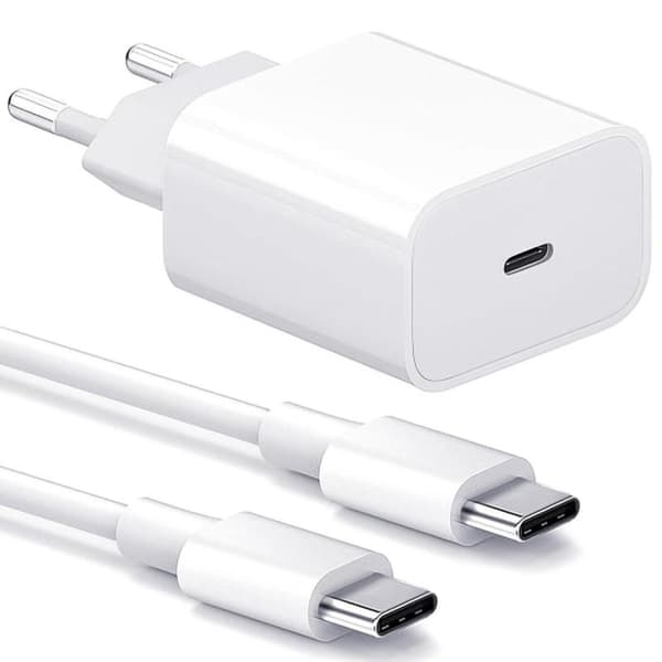Lader for Samsung - Hurtiglader 25W USB-C - Adapter+Kabel 2m Hvit 4-Pack Samsung 25W