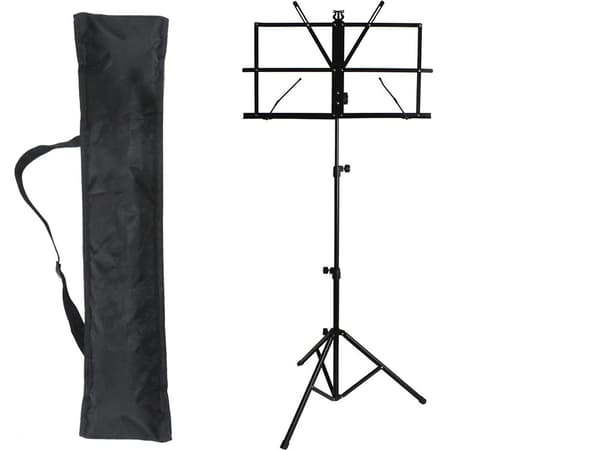 Nodestativ / Stativ til Nodebog - Sammenklappeligt med Taske - 130cm 780
