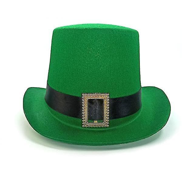 Sankt Patricks Dag Leprechaunhatt med Metallspänne