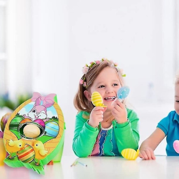 Påskeeggdekorator påskeeggspinner dekorasjonsmaskin Batteridrevet dekorasjonssett med 8 fargerike giftfrie markører påskeleketøy for barn