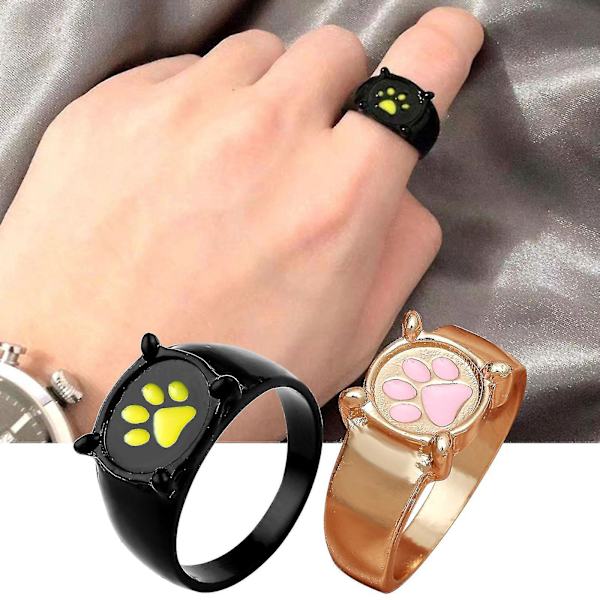 Katt Index Fin Ring Hand Råtta Ly Flicka Ins Ring