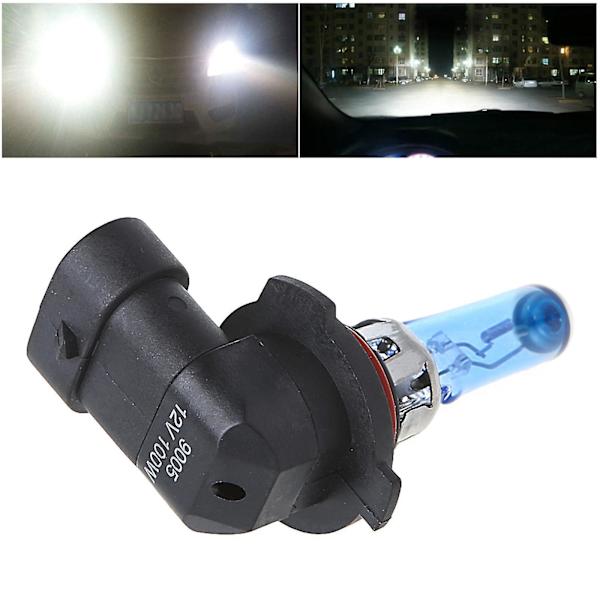 Uusi 1 kpl 9005/hb3 6000k 100w valkoinen xenonkaasu halogeeniauton ajovalopolttimo