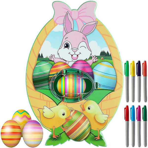 Eggmazing Bunny Easter Egg Mini Rotating Decorator Kit Egg Decorating Spinner Easter Gift